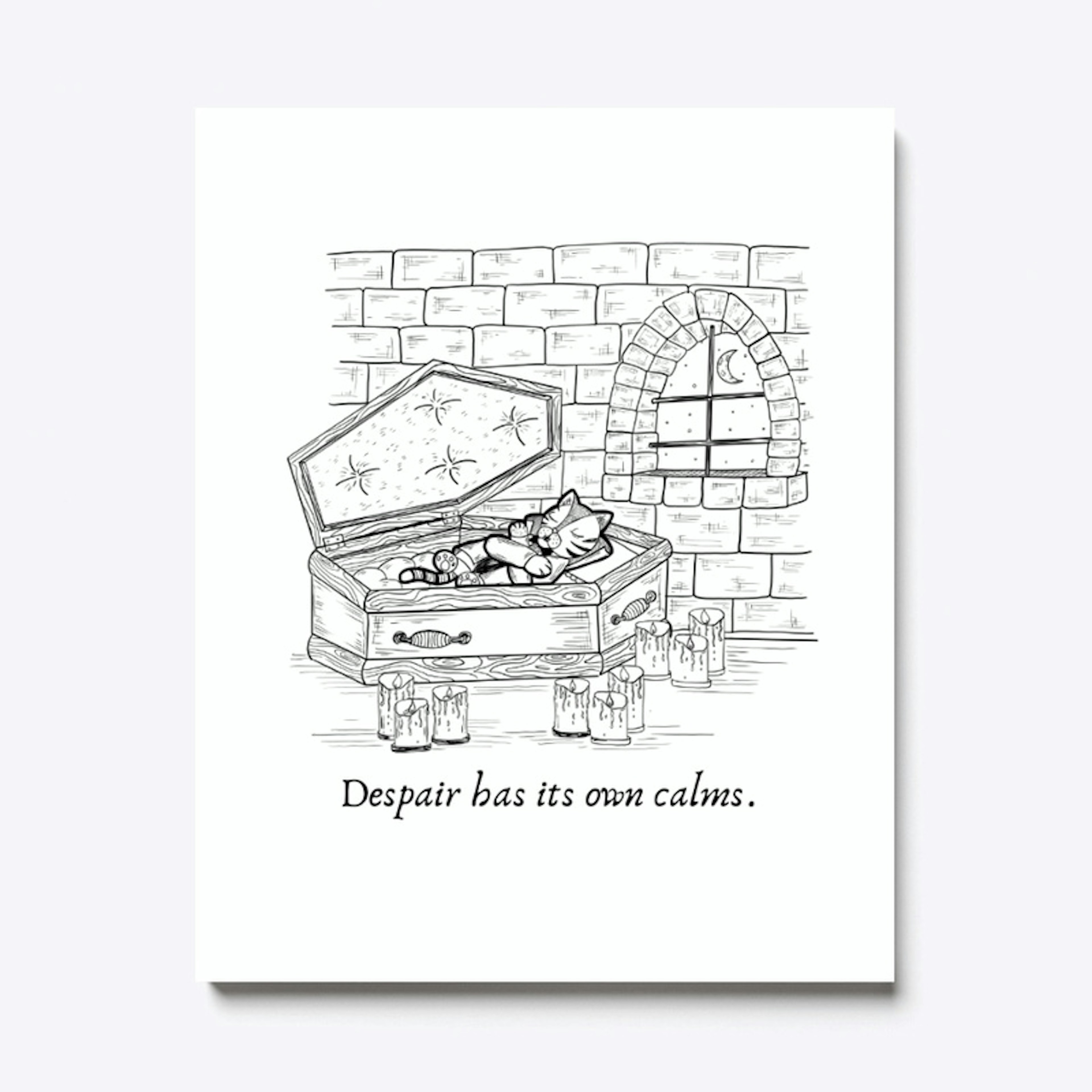 Dracula Cat: Despair has its own calms.